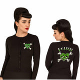 Pinky Star - Poison Heart Cardigan-Cardigan-Glitz Glam and Rebellion GGR Pinup, Retro, and Rockabilly Fashions
