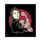We Can Do It - Women's Unfinished Racer Back Tank Top-Apparel & Accessories-Glitz Glam and Rebellion GGR Pinup, Retro, and Rockabilly Fashions