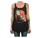 We Can Do It - Women's Unfinished Racer Back Tank Top-Apparel & Accessories-Glitz Glam and Rebellion GGR Pinup, Retro, and Rockabilly Fashions