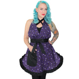 Hemet Spooky Hallow Pin Up Apron-Apparel & Accessories-Glitz Glam and Rebellion GGR Pinup, Retro, and Rockabilly Fashions
