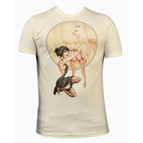 "Hot in the Kitchen" Art by Tyson Mcadoo Men's Graphic T-Shirt by Black Market Art-Apparel & Accessories-Glitz Glam and Rebellion GGR Pinup, Retro, and Rockabilly Fashions