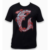 "Shark" Art by ADI Men's Graphic T-Shirt by Black Market Art-Apparel & Accessories-Glitz Glam and Rebellion GGR Pinup, Retro, and Rockabilly Fashions