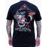 "Panther" Art by ADI Men's Graphic T-Shirt by Black Market Art-Apparel & Accessories-Glitz Glam and Rebellion GGR Pinup, Retro, and Rockabilly Fashions