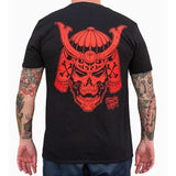 "Samurai Skull" Art by Christian Nguyen Men's Graphic T-Shirt by Black Market Art-Apparel & Accessories-Glitz Glam and Rebellion GGR Pinup, Retro, and Rockabilly Fashions