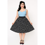 Hemet Cactus Skirt with Elastic Waist-Skirts-Glitz Glam and Rebellion GGR Pinup, Retro, and Rockabilly Fashions