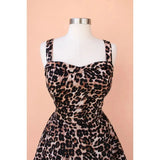 Hemet Leopard Print Vintage Inspired 1950's Strap Swing Dress-Dress-Glitz Glam and Rebellion GGR Pinup, Retro, and Rockabilly Fashions