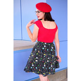 Isabel Top in Red-Shirts & Tops-Glitz Glam and Rebellion GGR Pinup, Retro, and Rockabilly Fashions