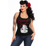 Pinky Star Tank Top - Lipstick Junkie-Tank Top-Glitz Glam and Rebellion GGR Pinup, Retro, and Rockabilly Fashions
