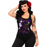 Pinky Star Tank Top - Ghoulie Girl-Tank Top-Glitz Glam and Rebellion GGR Pinup, Retro, and Rockabilly Fashions