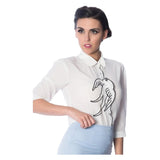 Banned Apparel White Free As A Bird-Apparel & Accessories-Glitz Glam and Rebellion GGR Pinup, Retro, and Rockabilly Fashions