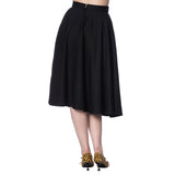 Banned Apparel Di Di Swing Skirt Black-Apparel & Accessories-Glitz Glam and Rebellion GGR Pinup, Retro, and Rockabilly Fashions