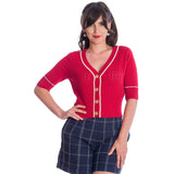Banned Apparel Red Boat Club Cardigan-Apparel & Accessories-Glitz Glam and Rebellion GGR Pinup, Retro, and Rockabilly Fashions