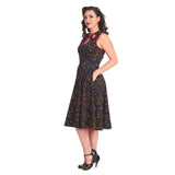 Banned Apparel Keyhole All Hallows dress-Dress-Glitz Glam and Rebellion GGR Pinup, Retro, and Rockabilly Fashions