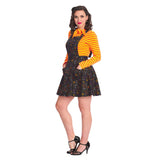 All Hallows Cat Pinafore Dress-Dress-Glitz Glam and Rebellion GGR Pinup, Retro, and Rockabilly Fashions