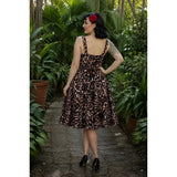 Hemet Leopard Print Vintage Inspired 1950's Strap Swing Dress-Dress-Glitz Glam and Rebellion GGR Pinup, Retro, and Rockabilly Fashions