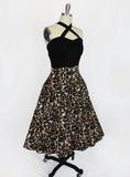 Hemet Circle Skirt in Leopard Print