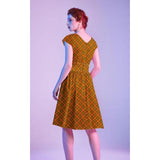 Retrolicious Greta Dress - Orange Plaid-Dresses-Glitz Glam and Rebellion GGR Pinup, Retro, and Rockabilly Fashions