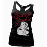 Pinky Star Tank Top - Lipstick Junkie-Tank Top-Glitz Glam and Rebellion GGR Pinup, Retro, and Rockabilly Fashions