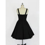 Hemet Sweetheart Swing Dress in Black-Dress-Glitz Glam and Rebellion GGR Pinup, Retro, and Rockabilly Fashions