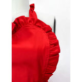 Hemet Bright Red Christmas Apron-Pinup Aprons-Glitz Glam and Rebellion GGR Pinup, Retro, and Rockabilly Fashions