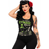 Pinky Star Tank Top - Teenage Zombie Queen-Tank Top-Glitz Glam and Rebellion GGR Pinup, Retro, and Rockabilly Fashions