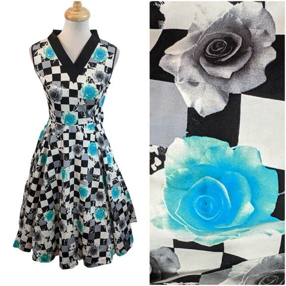 H&R London Tulip Swing Dress-Dress-Glitz Glam and Rebellion GGR Pinup, Retro, and Rockabilly Fashions