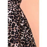 Hemet Leopard Print Vintage Inspired 1950's Strap Swing Dress-Dress-Glitz Glam and Rebellion GGR Pinup, Retro, and Rockabilly Fashions