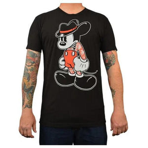 Black Market Art Company Mean Mouse - Men's T-Shirt-Apparel & Accessories-Glitz Glam and Rebellion GGR Pinup, Retro, and Rockabilly Fashions