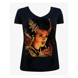 Black Market Art Company Monster Love - Women's Vneck T-Shirt-Apparel & Accessories-Glitz Glam and Rebellion GGR Pinup, Retro, and Rockabilly Fashions