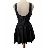 Plunge Swim Dress in Black-Apparel & Accessories-Glitz Glam and Rebellion GGR Pinup, Retro, and Rockabilly Fashions