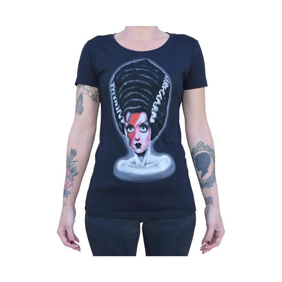 Bride of the Dust - Women's Loose Neck T-Shirt-Apparel & Accessories-Glitz Glam and Rebellion GGR Pinup, Retro, and Rockabilly Fashions