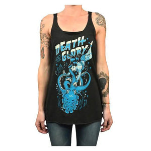 Death or Glory - Unfinished Racer Back Tank Top-Apparel & Accessories-Glitz Glam and Rebellion GGR Pinup, Retro, and Rockabilly Fashions