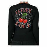 Pinky Star - Cherry Bomb Cardigan-Cardigan-Glitz Glam and Rebellion GGR Pinup, Retro, and Rockabilly Fashions