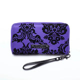 Rock Rebel Mistress Kisslock Wallet Purple-Handbag & Wallet Accessories-Glitz Glam and Rebellion GGR Pinup, Retro, and Rockabilly Fashions