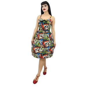 Monster Sailor Dress-Apparel & Accessories-Glitz Glam and Rebellion GGR Pinup, Retro, and Rockabilly Fashions