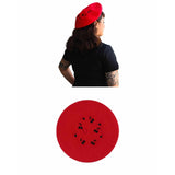 Embroidered Berets-Apparel & Accessories-Glitz Glam and Rebellion GGR Pinup, Retro, and Rockabilly Fashions