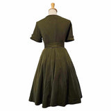 The Seven Year Stitch Exclusive Military Green Dress-Apparel & Accessories-Glitz Glam and Rebellion GGR Pinup, Retro, and Rockabilly Fashions