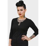 Pinky Star -Rocket Queen Cardigan-Cardigan-Glitz Glam and Rebellion GGR Pinup, Retro, and Rockabilly Fashions