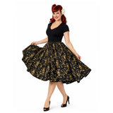 Midnight Melody Music Swing Skirt-Skirts-Glitz Glam and Rebellion GGR Pinup, Retro, and Rockabilly Fashions