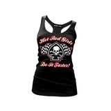 Pinky Star - Hot Rod Girls Do It Faster Tank Top-Tank Top-Glitz Glam and Rebellion GGR Pinup, Retro, and Rockabilly Fashions