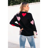 Valentine's Day Love Crew Neck Knit Top Pullover Sweater-Sweater-Glitz Glam and Rebellion GGR Pinup, Retro, and Rockabilly Fashions