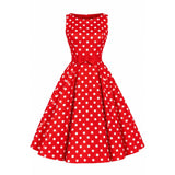 Candow Little Rebel Swing Dress – White & Red Polka Dot-Dress-Glitz Glam and Rebellion GGR Pinup, Retro, and Rockabilly Fashions