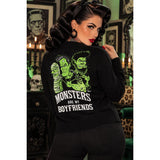 Pinky Star Cardigan - Monsters Are My Boyfriend-Cardigan-Glitz Glam and Rebellion GGR Pinup, Retro, and Rockabilly Fashions