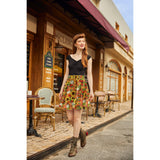 Sunflower & Pumpkin Skater Skirt-Skirts-Glitz Glam and Rebellion GGR Pinup, Retro, and Rockabilly Fashions