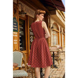 Plaid Vintage Dress-Dresses-Glitz Glam and Rebellion GGR Pinup, Retro, and Rockabilly Fashions