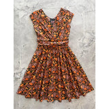 Pumpkins & Flowers Greta Dress-Dresses-Glitz Glam and Rebellion GGR Pinup, Retro, and Rockabilly Fashions