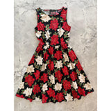 Poinsettia Vintage Dress-Dresses-Glitz Glam and Rebellion GGR Pinup, Retro, and Rockabilly Fashions
