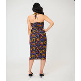 Unique Vintage Carnivorous Plants Leilani Sarong Dress: XL/14-16