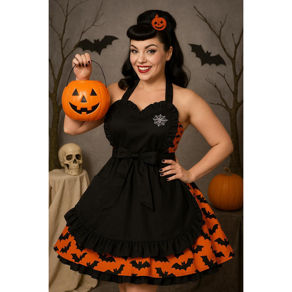 Hemet Pinup Heart Web Apron-Pinup Aprons-Glitz Glam and Rebellion GGR Pinup, Retro, and Rockabilly Fashions