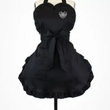 Hemet Pinup Heart Web Apron-Pinup Aprons-Glitz Glam and Rebellion GGR Pinup, Retro, and Rockabilly Fashions